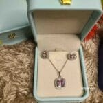 Pink Gemstone Jewelry Set