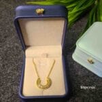 Golden Crescent Necklace