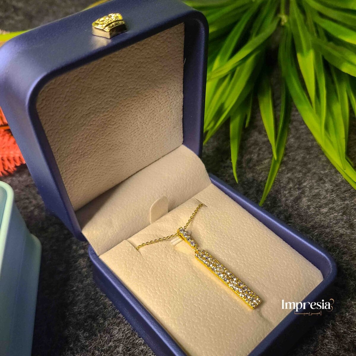 Elegant Gold Bar Necklace