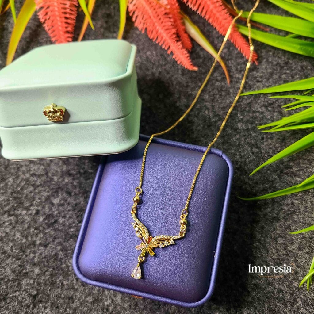 Gold Butterfly Necklace