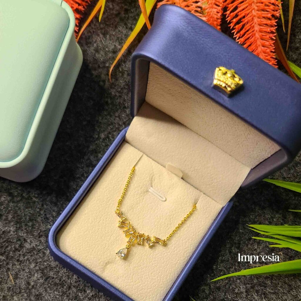 Gold Crystal Necklace