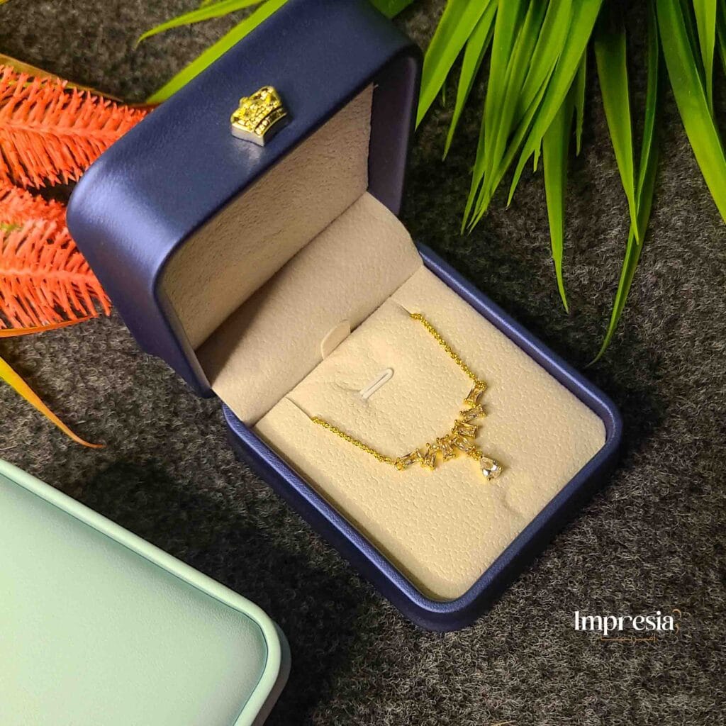 Gold Crystal Necklace