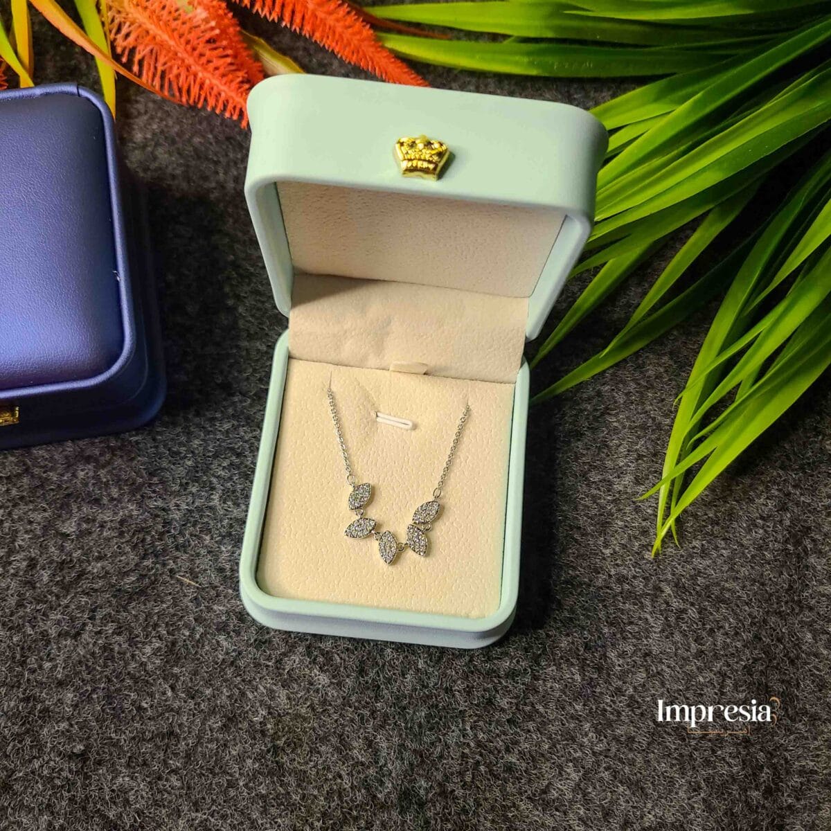 Silver Plated Butterfly Pendant Necklace