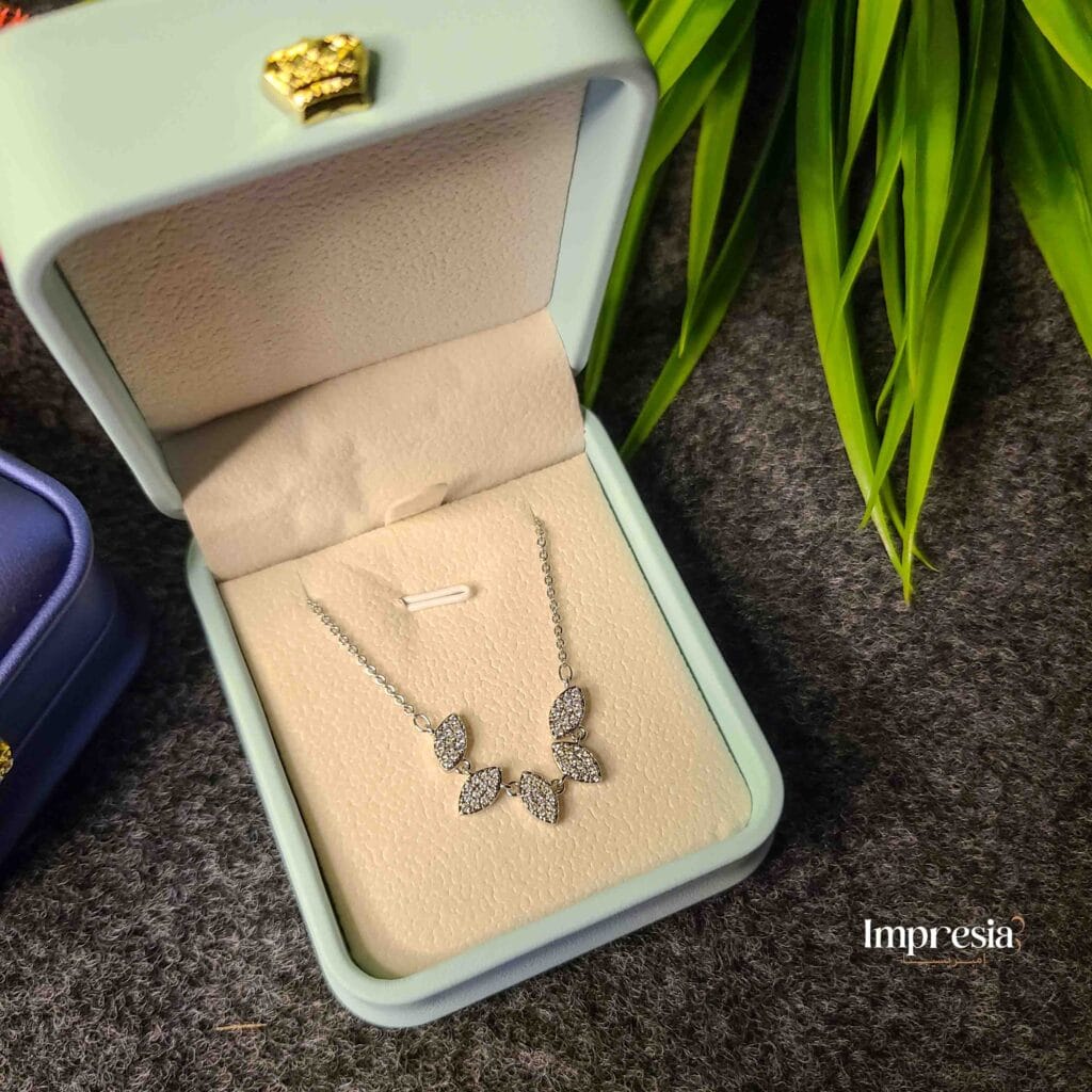 Silver Plated Butterfly Pendant Necklace