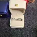 Premium Silver Couple Rings Set