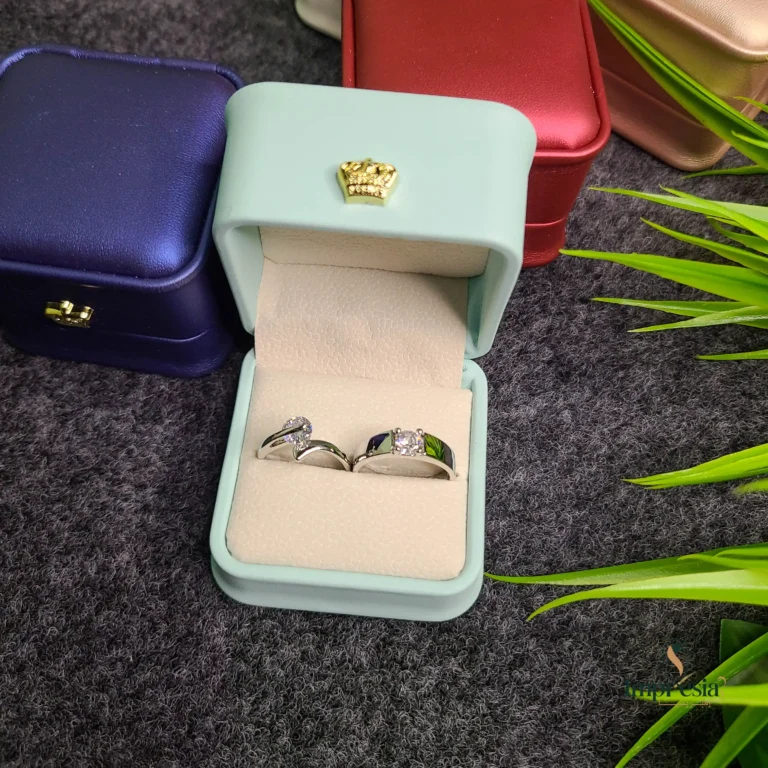 Classic Silver Couple Rings
