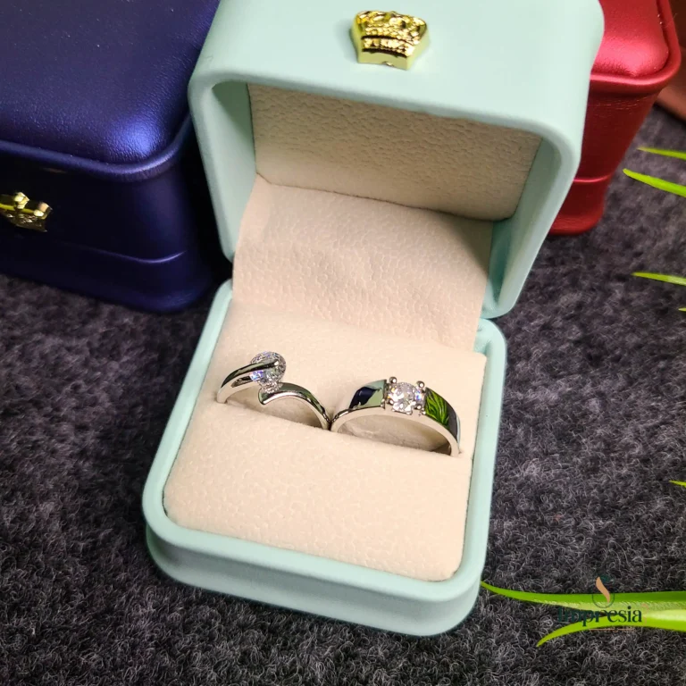 Classic Silver Couple Rings