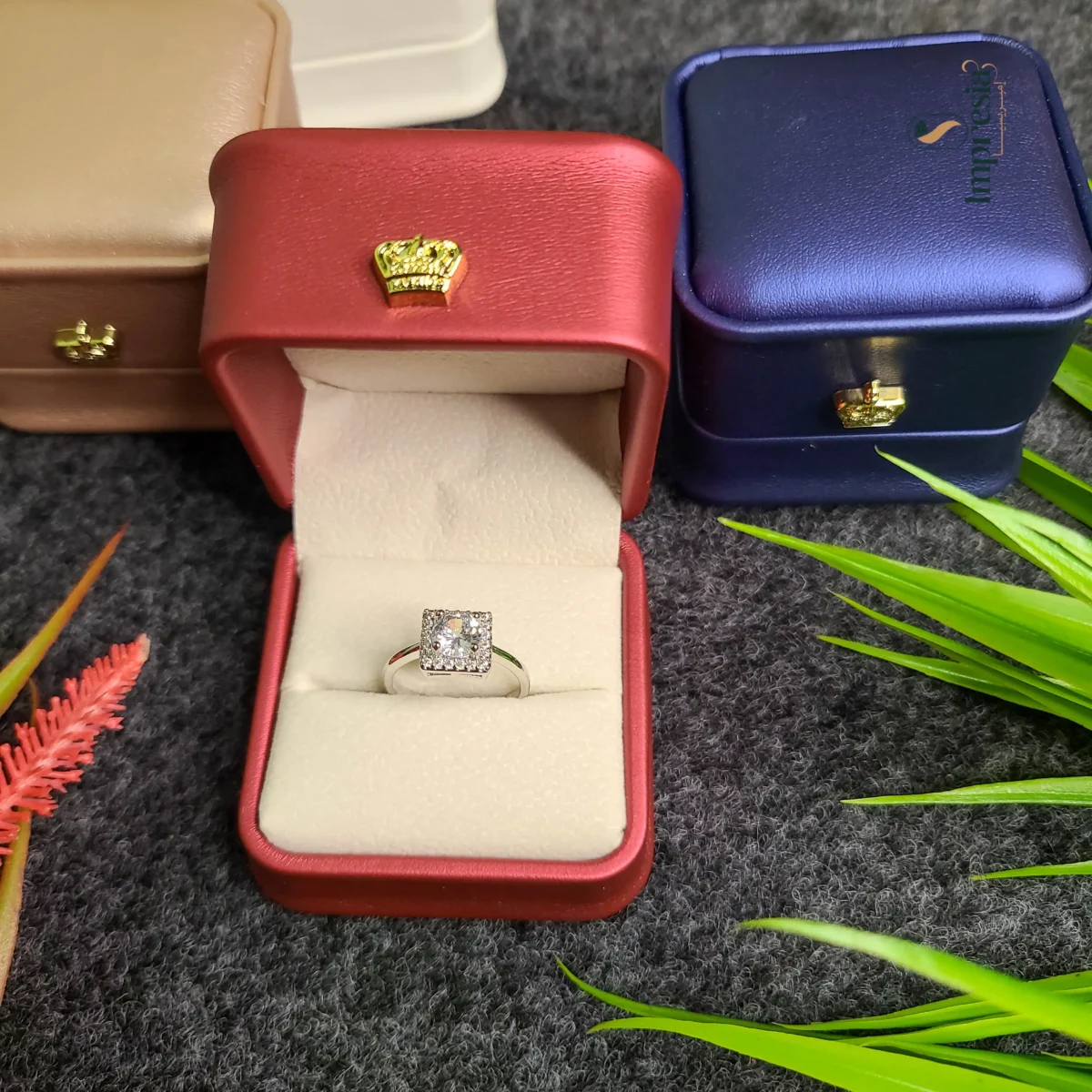 Premium Silver Big Stone Ring