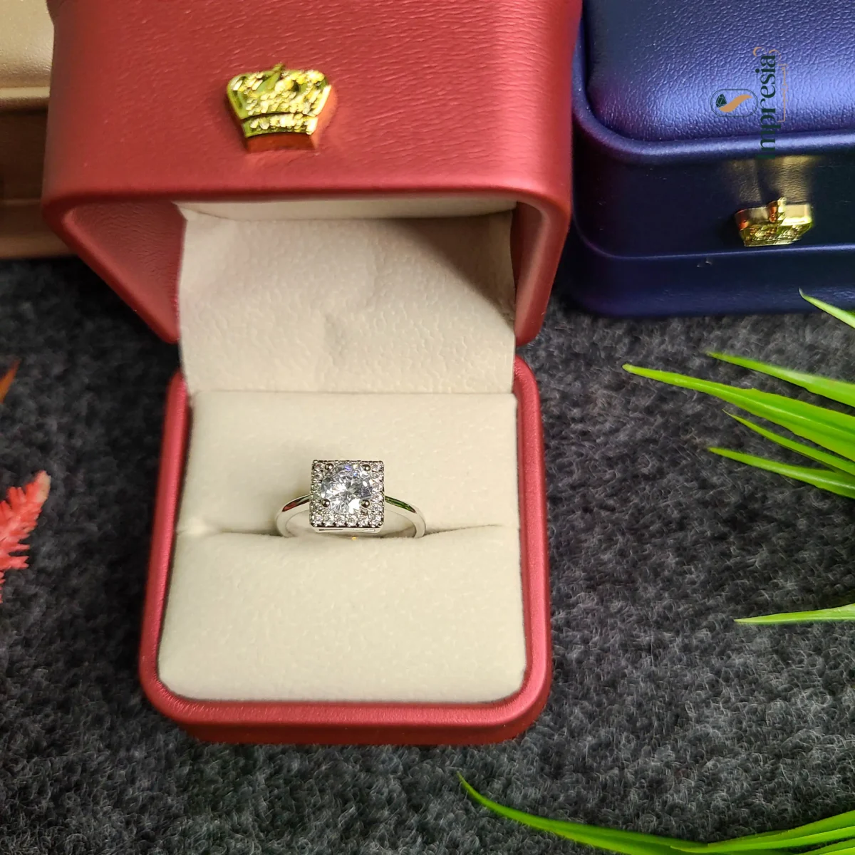 Premium Silver Big Stone Ring