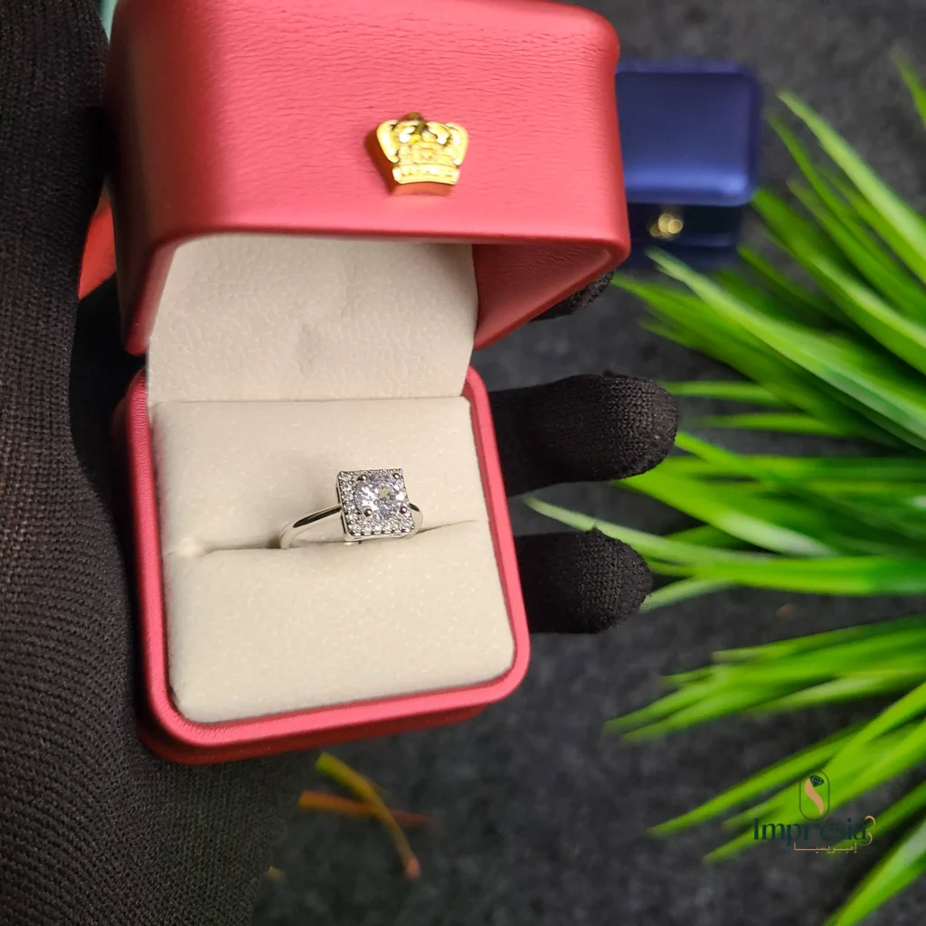 Premium Silver Big Stone Ring