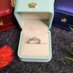 Silver Plated Stone Ring