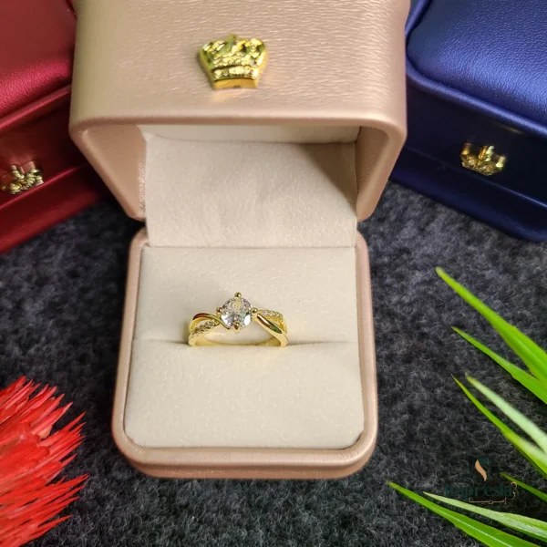 Gold Plated Stone Ring