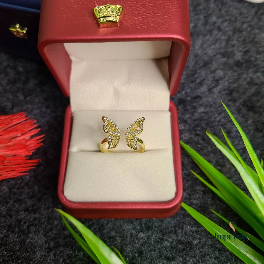 Gold Butterfly Ring