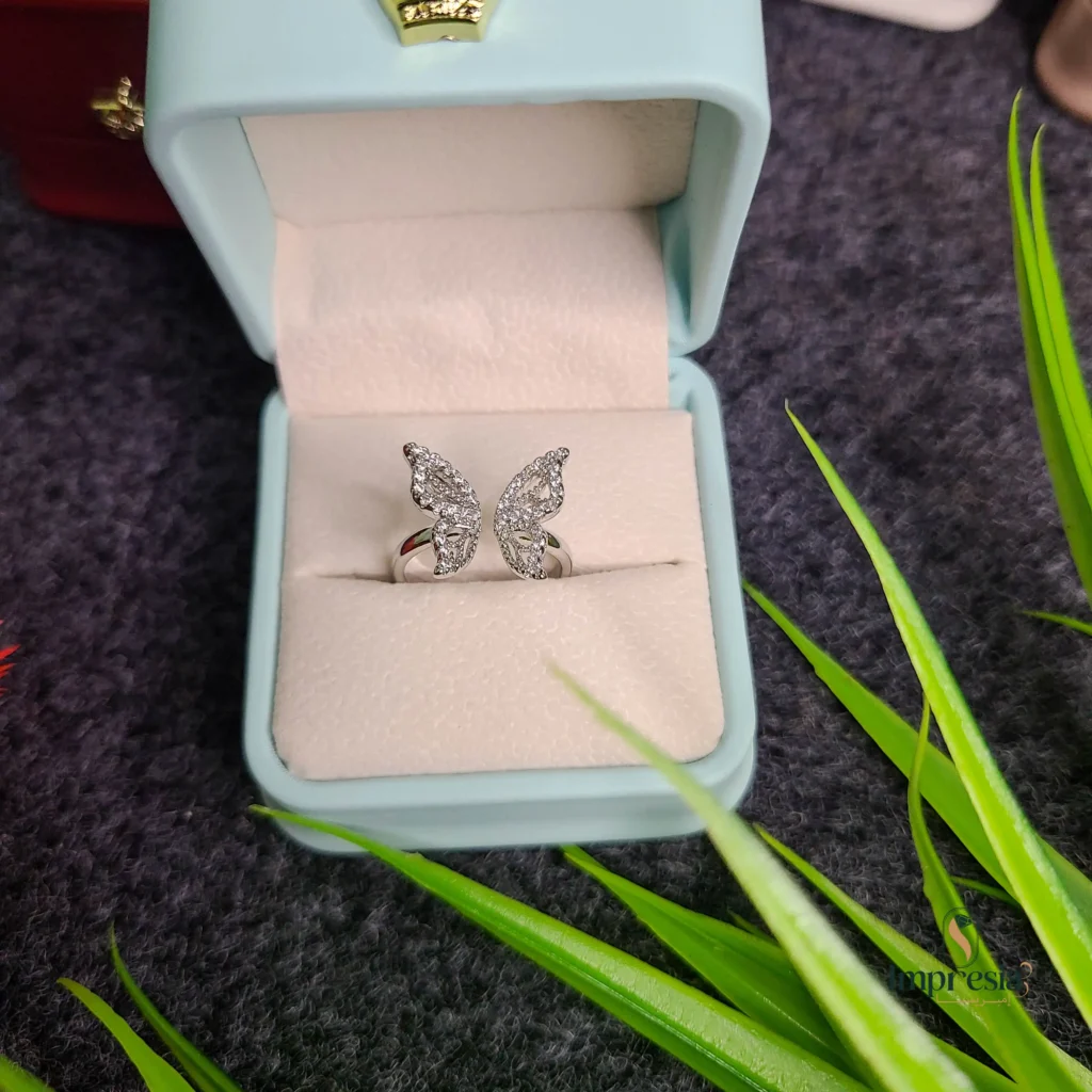 Silver Butterfly Ring
