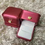 Red Premium Leather Ring Gift Box