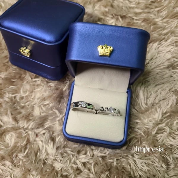 Refined Silver Couple Rings