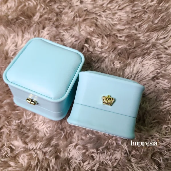 Sky Leather Ring Box – Couple & Single | Impresia