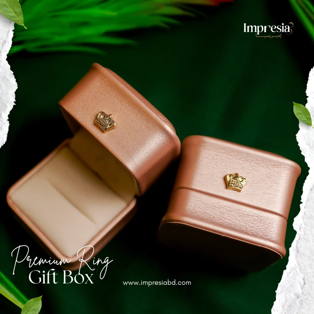 Ring Gift Box Golden