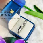 Silver Couple Ring Set