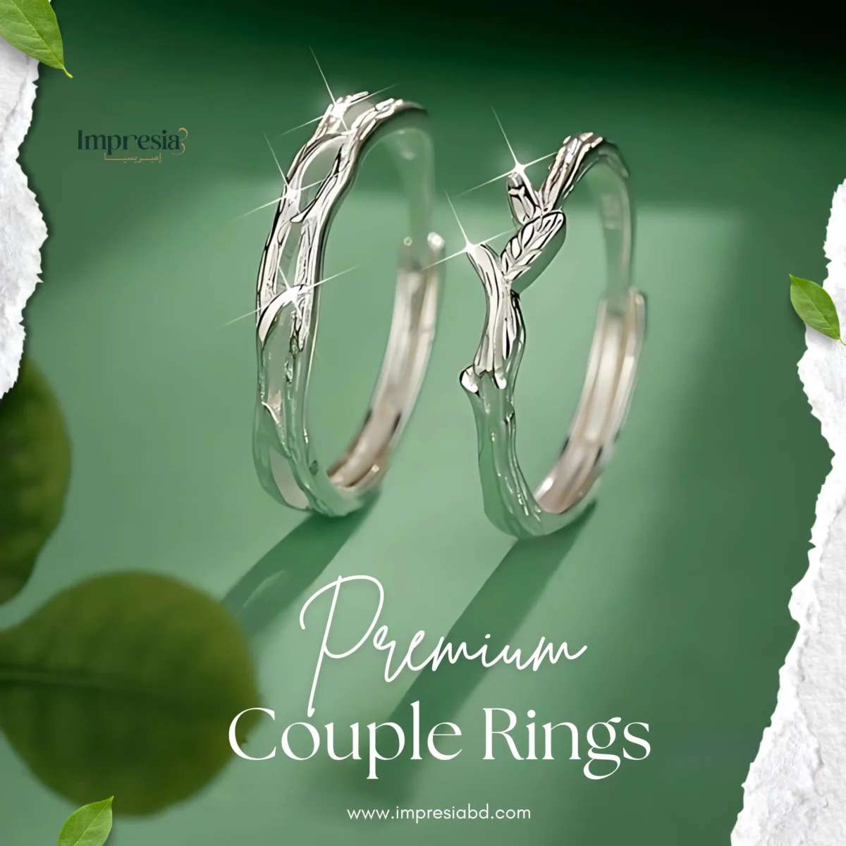 Minimalist Silver Couple Rings