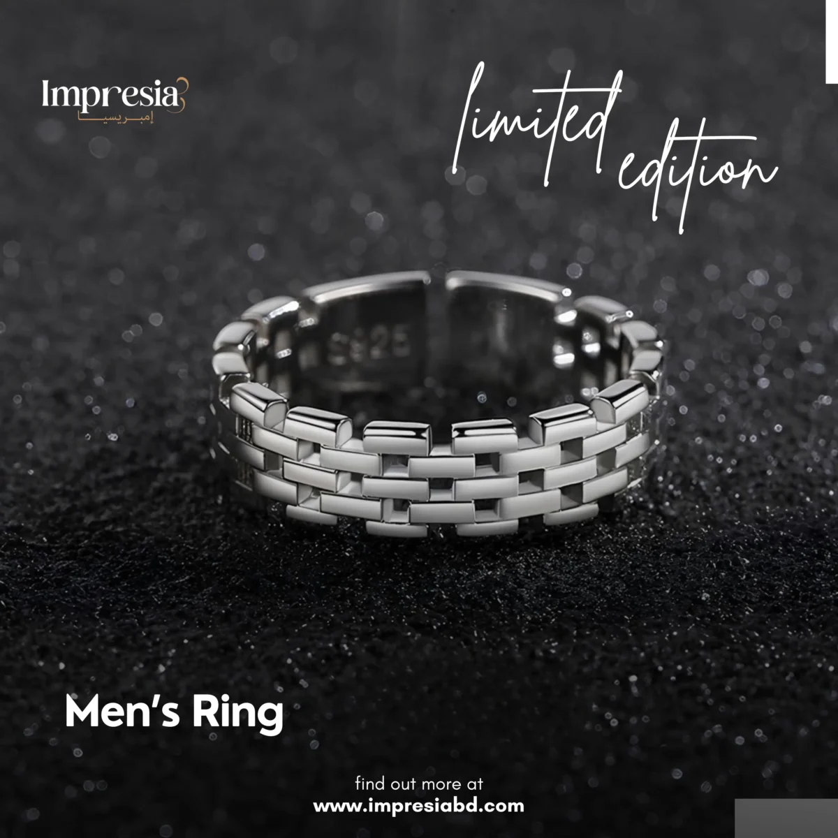 Adjustable Mens Ring