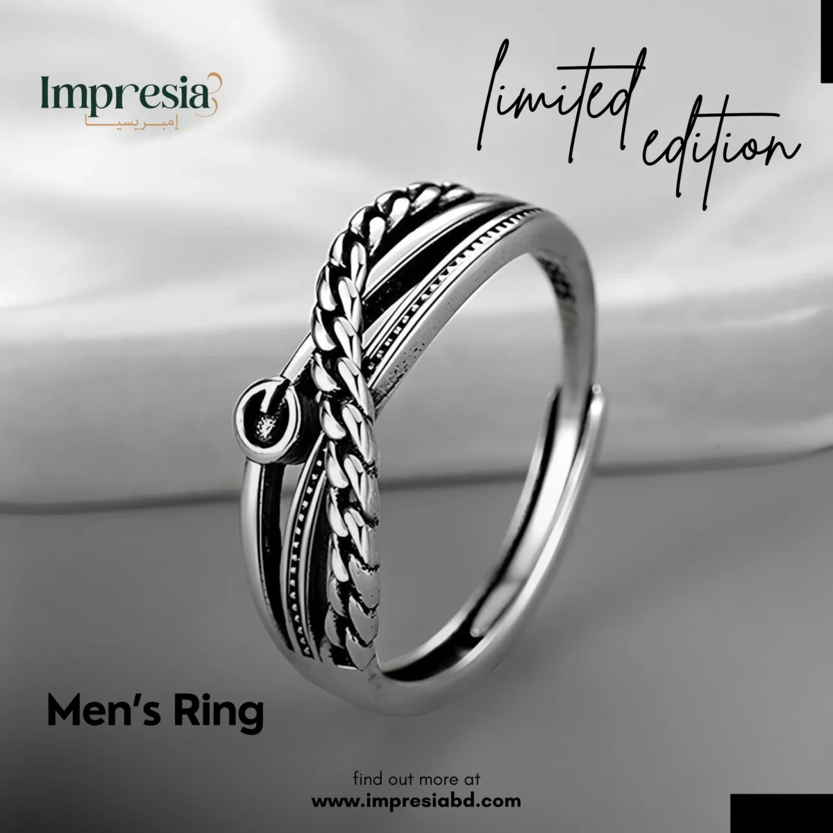 Silver Mens Ring