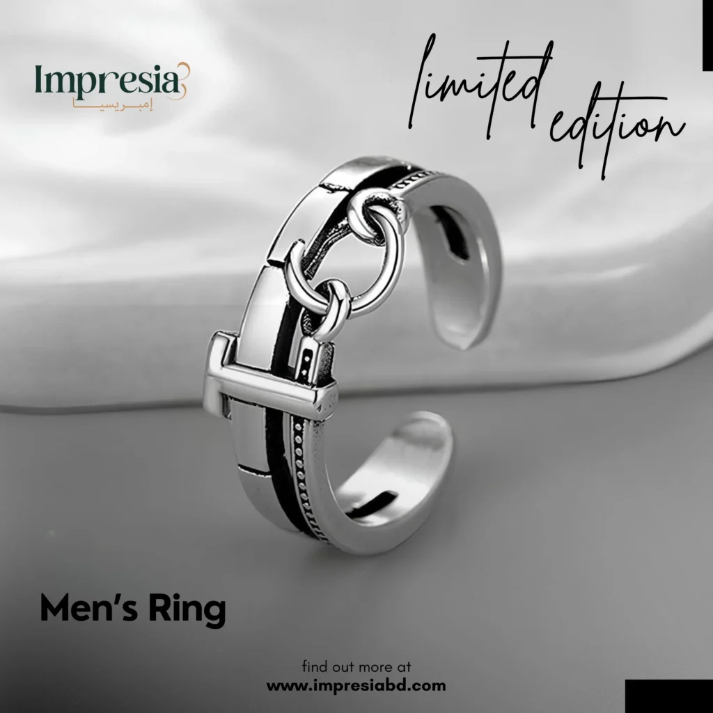 Adjustable Mens Ring