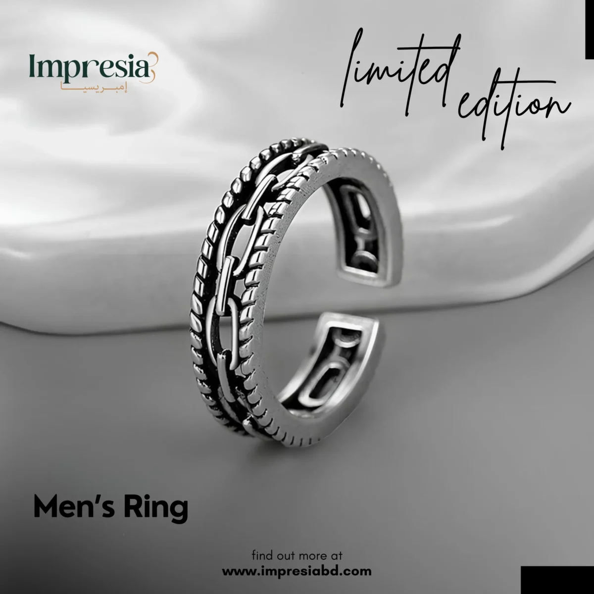 Mens Ring Adjustable